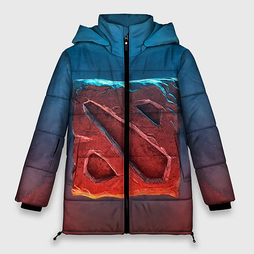 Женская зимняя куртка Dota 2: Symbol / 3D-Красный – фото 1