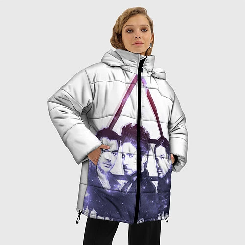 Женская зимняя куртка 30 seconds to mars / 3D-Черный – фото 3
