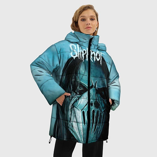 Женская зимняя куртка Slipknot / 3D-Черный – фото 3