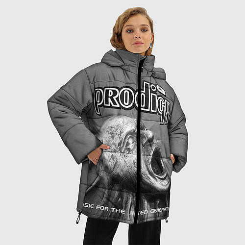 Женская зимняя куртка The Prodigy: Madness / 3D-Черный – фото 3