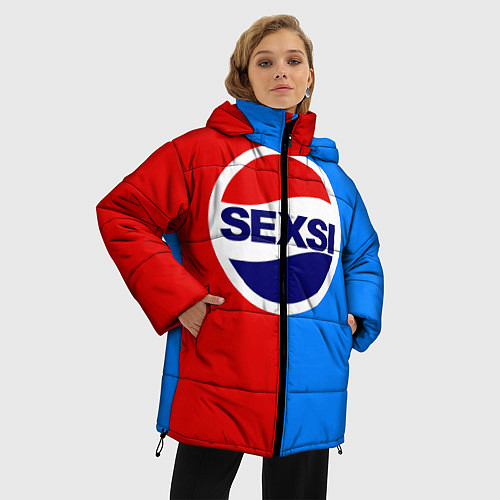 Женская зимняя куртка Sexsi Pepsi / 3D-Черный – фото 3