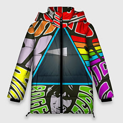 Куртка зимняя женская Pink Floyd, цвет: 3D-красный