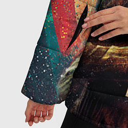 Куртка зимняя женская Доктор кто, цвет: 3D-светло-серый — фото 2