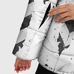 Куртка зимняя женская Перья, цвет: 3D-черный — фото 2
