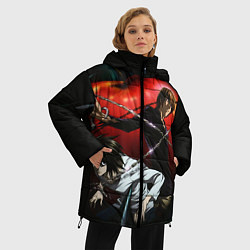 Куртка зимняя женская Тетрадь смерти, цвет: 3D-черный — фото 2
