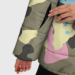 Куртка зимняя женская Камуфляж: микс цветов, цвет: 3D-красный — фото 2