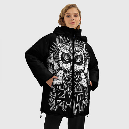 Женская зимняя куртка BMTH Owl / 3D-Красный – фото 3