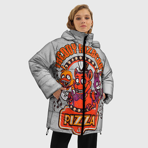 Женская зимняя куртка Freddy Pizza / 3D-Красный – фото 3