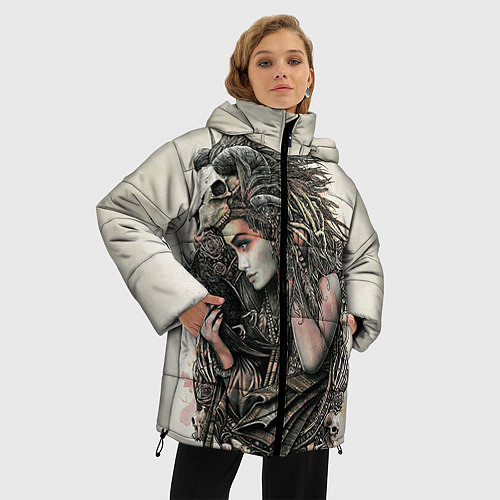 Женская зимняя куртка Немезида / 3D-Черный – фото 3