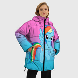 Куртка зимняя женская My Little Pony, цвет: 3D-черный — фото 2