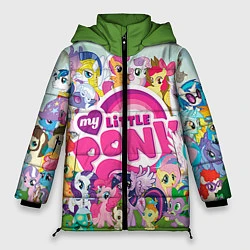 Куртка зимняя женская My Little Pony, цвет: 3D-черный
