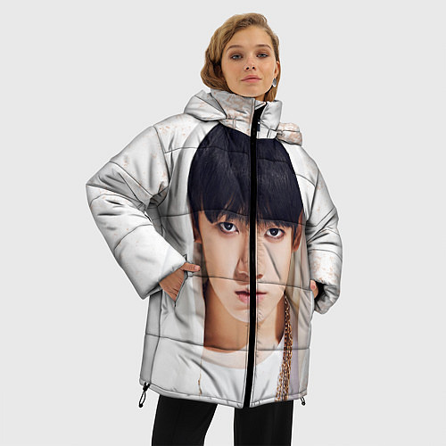 Женская зимняя куртка Jeon Jung Kook / 3D-Черный – фото 3