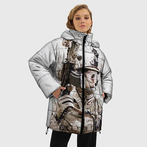 Женская зимняя куртка ФСБ Альфа / 3D-Светло-серый – фото 3