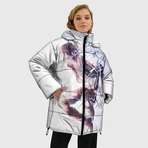 Женская зимняя куртка Бездомный бог / 3D-Черный – фото 3