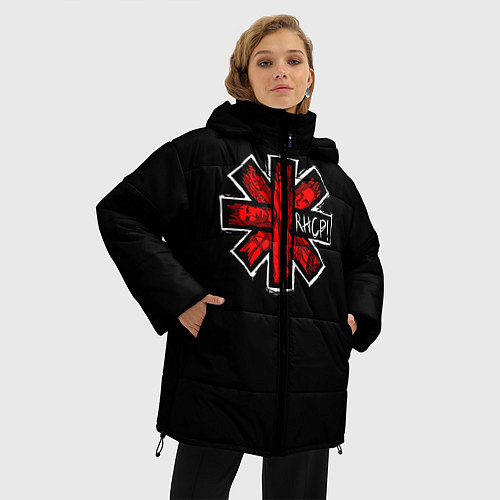 Женская зимняя куртка RHCP Symbol / 3D-Черный – фото 3