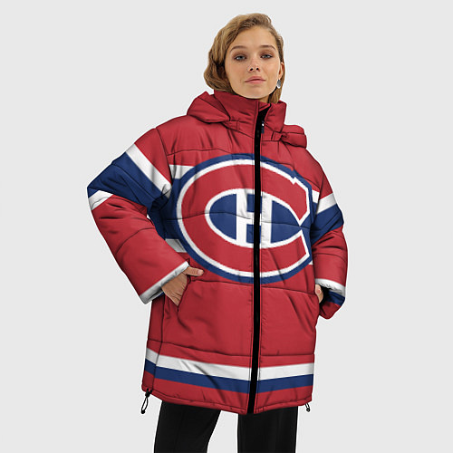 Женская зимняя куртка Montreal Canadiens / 3D-Черный – фото 3