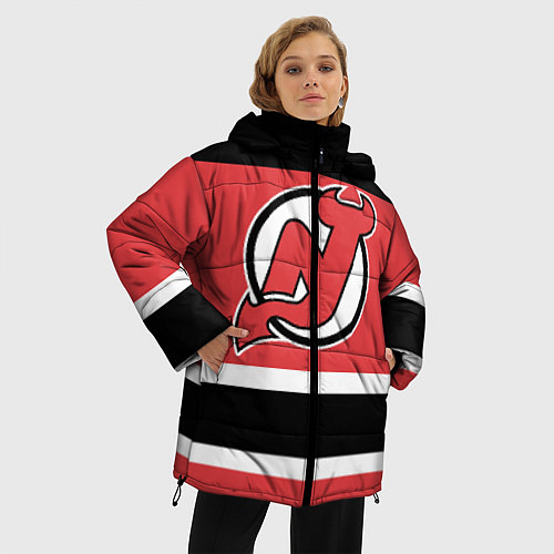 Женская зимняя куртка New Jersey Devils / 3D-Черный – фото 3