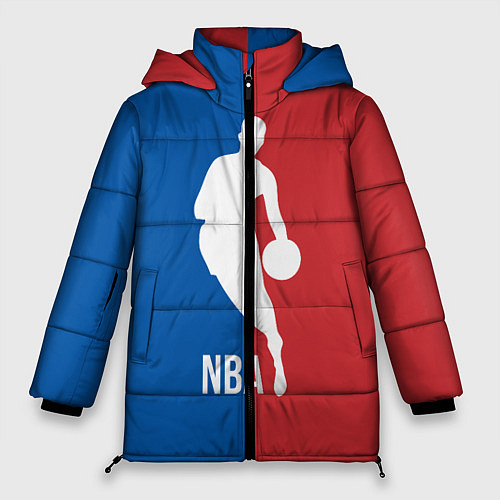 Женская зимняя куртка Эмблема NBA / 3D-Светло-серый – фото 1