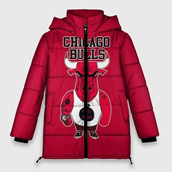 Куртка зимняя женская Chicago bulls, цвет: 3D-светло-серый