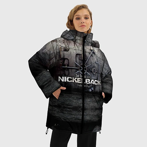 Женская зимняя куртка Nickelback Repository / 3D-Черный – фото 3