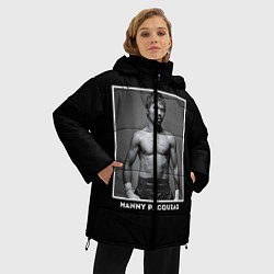 Куртка зимняя женская Manny Pacquiao: Photo, цвет: 3D-красный — фото 2