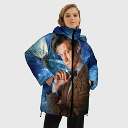 Куртка зимняя женская 11th Doctor Who, цвет: 3D-черный — фото 2