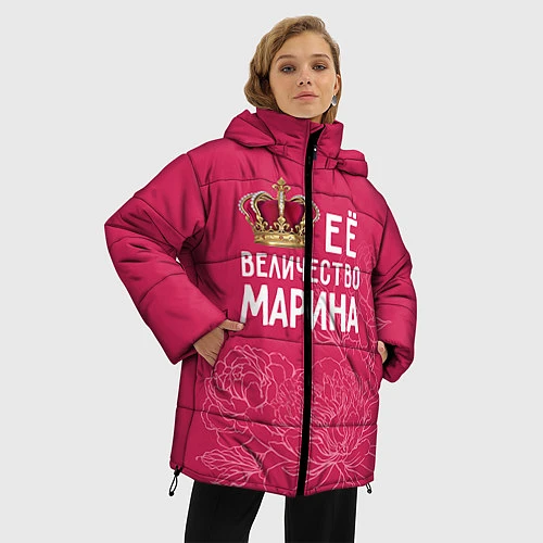 Женская зимняя куртка Её величество Марина / 3D-Красный – фото 3