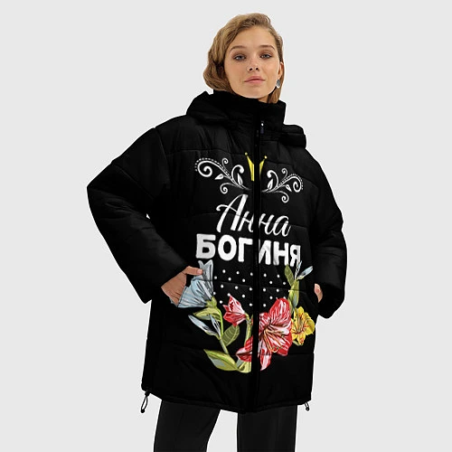 Женская зимняя куртка Богиня Анна / 3D-Черный – фото 3