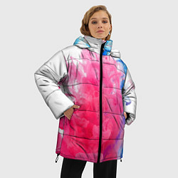Куртка зимняя женская Взрыв красок, цвет: 3D-черный — фото 2