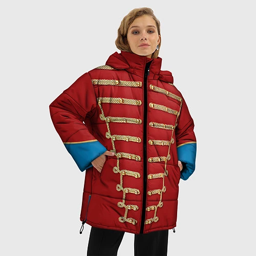 Женская зимняя куртка Пиджак Майкла Джексона / 3D-Черный – фото 3