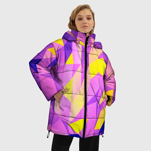 Женская зимняя куртка Texture / 3D-Черный – фото 3