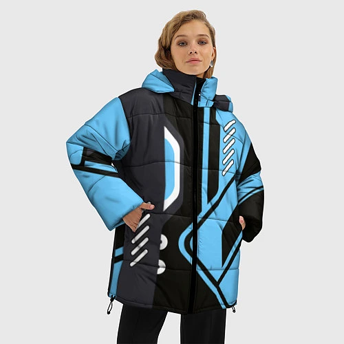 Женская зимняя куртка CS:GO Vulcan / 3D-Светло-серый – фото 3
