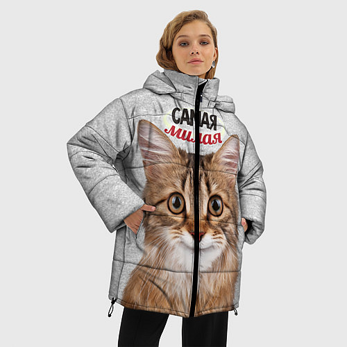 Женская зимняя куртка Самая милая / 3D-Черный – фото 3