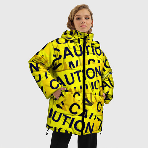 Женская зимняя куртка Caution / 3D-Черный – фото 3