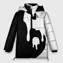 Куртка зимняя женская Инь Янь, цвет: 3D-черный