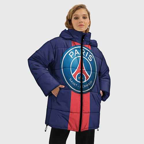 Женская зимняя куртка Paris Saint-German / 3D-Черный – фото 3