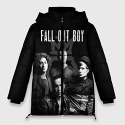 Куртка зимняя женская Fall out boy band, цвет: 3D-черный