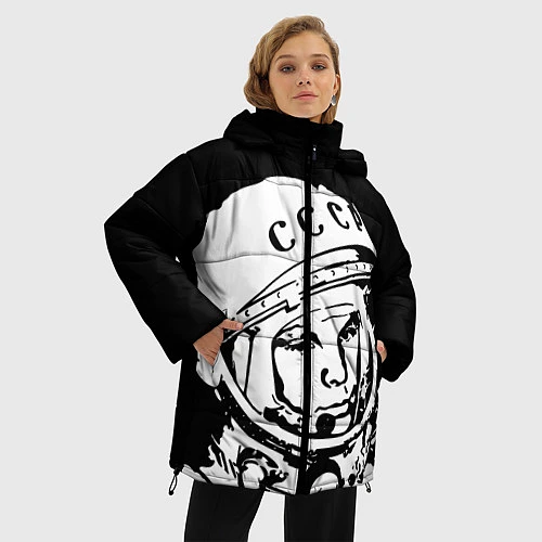 Женская зимняя куртка Гагарин / 3D-Черный – фото 3