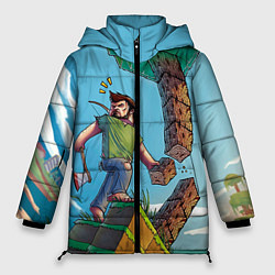 Куртка зимняя женская Minecraft Woodcutter, цвет: 3D-черный