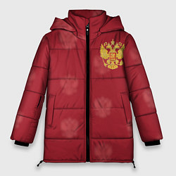 Куртка зимняя женская Сборная России по футболу, цвет: 3D-черный