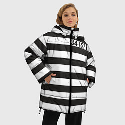 Куртка зимняя женская Заключенный, цвет: 3D-светло-серый — фото 2