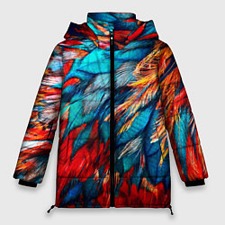 Куртка зимняя женская Перья, цвет: 3D-светло-серый