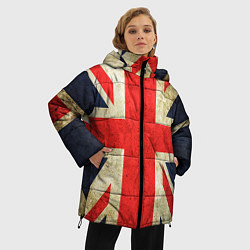 Куртка зимняя женская Великобритания, цвет: 3D-черный — фото 2