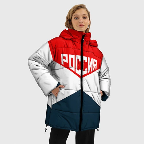 Женская зимняя куртка Форма России / 3D-Черный – фото 3