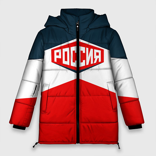 Женская зимняя куртка Россия СССР / 3D-Красный – фото 1