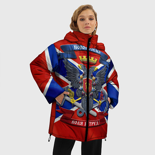 Женская зимняя куртка Новороссия 2 / 3D-Черный – фото 3