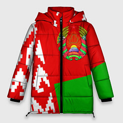 Куртка зимняя женская Патриот Беларуси, цвет: 3D-красный