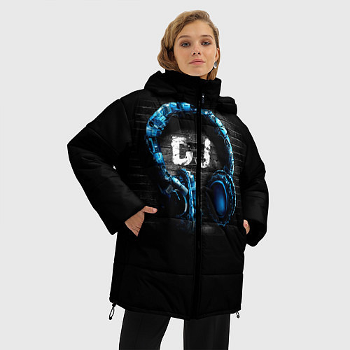 Женская зимняя куртка DJ / 3D-Черный – фото 3