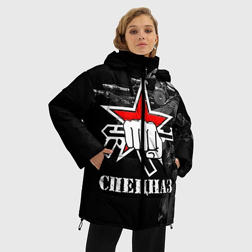 Женская зимняя куртка Спецназ 16 / 3D-Светло-серый – фото 3