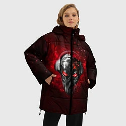 Куртка зимняя женская Pirate Station: Blood Face, цвет: 3D-черный — фото 2